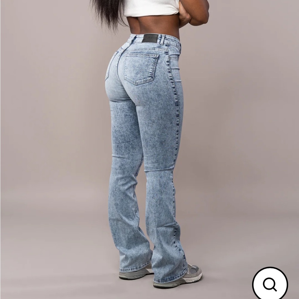 FITJEANS - Regular V2 flared high waisted 80’s blue
